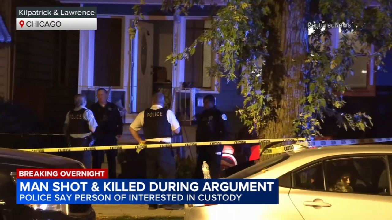 Man killed in argument-turned-shooting at Mayfair home; person of interest in custody: police
       — ABC7 Chicago (WLS-TV)